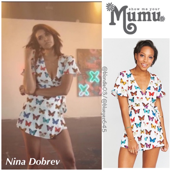 butterfly romper dress